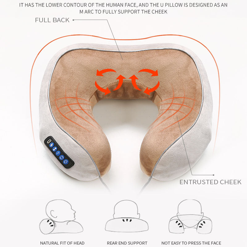 U-Shaped Massage Pillow